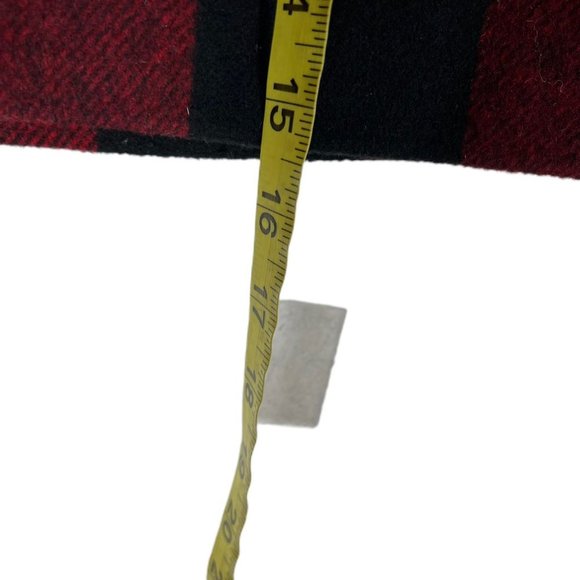 J Crew Red Black Large Plaid Wool Low Rise Mini Skirt Size 0 - Picture 7 of 7